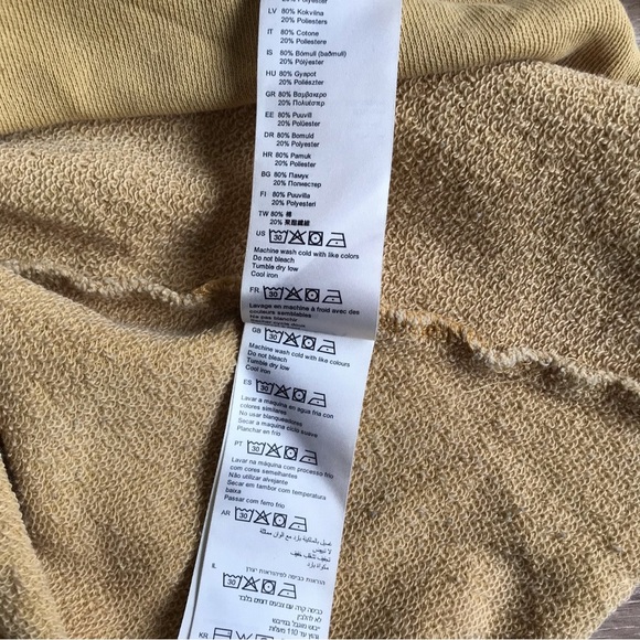 RVCA Slice cropped sweatshirt pullover harvest gold - Picture 9 of 9